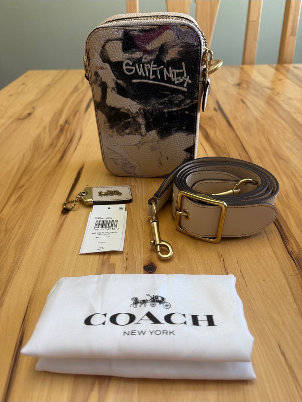 NWT Coach X Mint & Serf Rogue 12 Ivory Graffiti Limited Edition